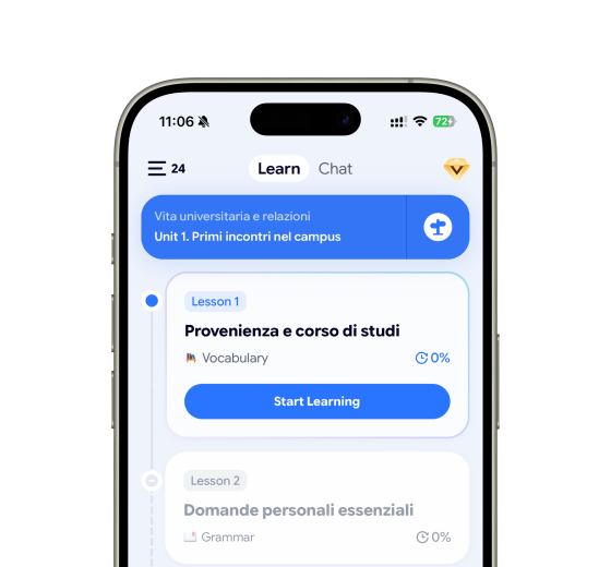Tiny Lesson structured learning path shown in the app